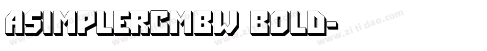 aSimplerCmBW Bold字体转换